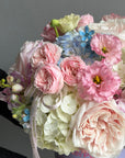 Flower Box “Open Me” — hydrangeas, roses, peonies