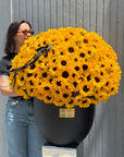Vase Arrangement “Sun Therapy Max” — 300 sunflowers