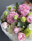 Bouquet “Love You, Mean It” – Peonies, hydrangeas, viburnum