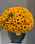 Vase Arrangement “Sun Therapy Max” — 300 sunflowers