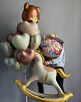 Set “Welcome New Baby” — bouquet and balloons