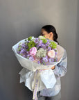 Bouquet “Made for YOU” — hydrangea, peonies, ranunculus, viburnum, stock flowers