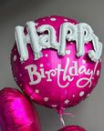 Happy birthday balloons set