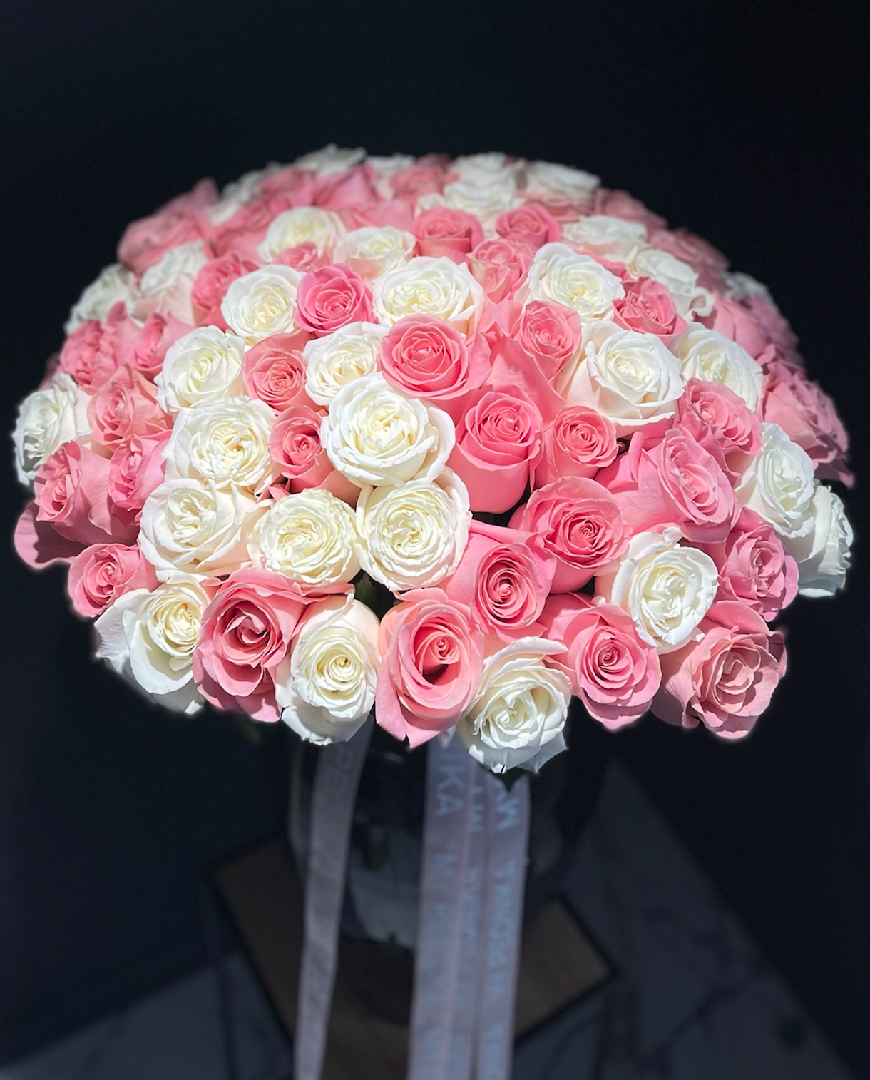 Bouquet “Hugs & Petals” - 100 roses