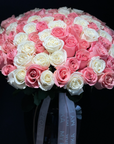 Bouquet “Hugs & Petals” - 100 roses