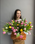 Flower basket “ The perfect tulips”