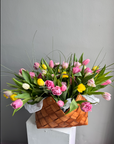 Flower basket “ The perfect tulips”