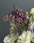 Floral arrangement in a vase ‘Garden Mix’ - lilacs, roses
