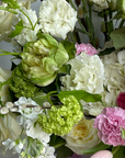 Bouquet "Sweet May" - roses, ranunculuses, carnations