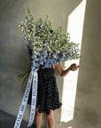 Mono Bouquet "Blue Delphiniums"