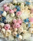 Bouquet “Thinking of You” — garden spray roses, dianthus, oxypetalum