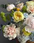 Flower Basket “Okay But This One” — peonies, hydrangea, roses