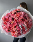 Bouquet "Big Bouquet Energy" - Peony roses, garden roses