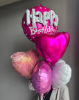 Happy birthday balloons set
