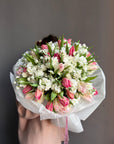 Duo Bouquet “Dreamy Ruffles” - stock, parrot tulips