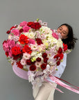 Flower Box “Statement of Love” — ranunculus, rose, hydrangea, orchid