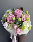 Bouquet “Mother Like No Other” – Peonies, hydrangeas, viburnum