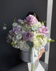 Flower Box “Lucid Dream” — hydrangea, eustoma, rose