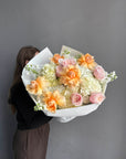 Bouquet of the Week “September Kiss” — hydrangea, roses, stock flowers