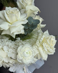 Flower box “Milky Petals” - playa Blanca, anemones, white stock