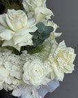 Flower box “Milky Petals” - playa Blanca, ranunculus, white stock