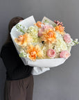 Bouquet of the Week “September Kiss” — hydrangea, roses, stock flowers
