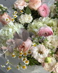 Bouquet “Soft Power” - Lisianthus, spirea, roses, ranunculus, hydrangeas