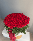 Long Red Rose Basket