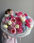Bouquet “Heartbreaker’s Garden” — peonies, hydrangeas, roses