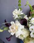 Interior Arrangement “Avant Garde” - calla, roses, lisianthus(ONLY MIAMI)