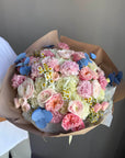 Set “Welcome New Baby” — bouquet and balloons