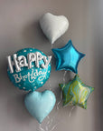 Happy Birthday Balloons — Blue & Green