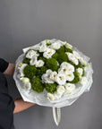 Bouquet “The Icon” — Lisianthus, Green Trick dianthus