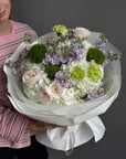 Bouquet “Made for YOU” — hydrangea, ranunculus, stock flowers, dianthus