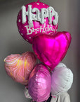 Happy birthday balloons set