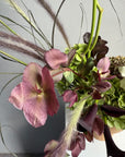 Interior Arrangement “Autumn Archive” — viburnum, roses, hydrangea