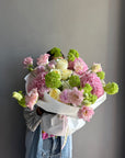 Bouquet “Always Yours” — roses, hydrangea, viburnum