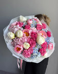 Bouquet “Heartbreaker’s Garden” — peonies, hydrangeas, roses