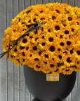 Vase Arrangement “Sun Therapy Max” — 300 sunflowers