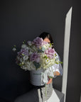 Flower Box “Lucid Dream” — hydrangea, eustoma, rose