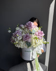 Flower Box “Lucid Dream” — hydrangea, eustoma, rose