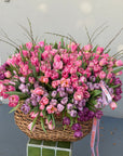 Flower Basket “Main Character Energy” — 400 peony tulips