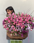 Flower Basket “Main Character Energy” — 400 peony tulips