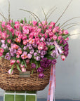 Flower Basket “Main Character Energy” — 400 peony tulips