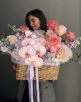 Flower box "Bloom Room" - Orchids, hydrangeas, stock