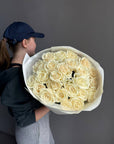 Bouquet "Playa Blanca" - 24 white roses