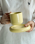 Cup & Saucer Set - Yellow