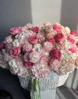 WOW-ARRANGEMENT “Barbie’s dream” - Peony roses, hydrangeas, ranunculus