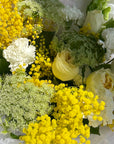Bouquet "Mellow Yellow" - mimosa, roses