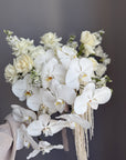 Wedding bouquet "Flawless Harmony" - Orchids, amaranth, roses